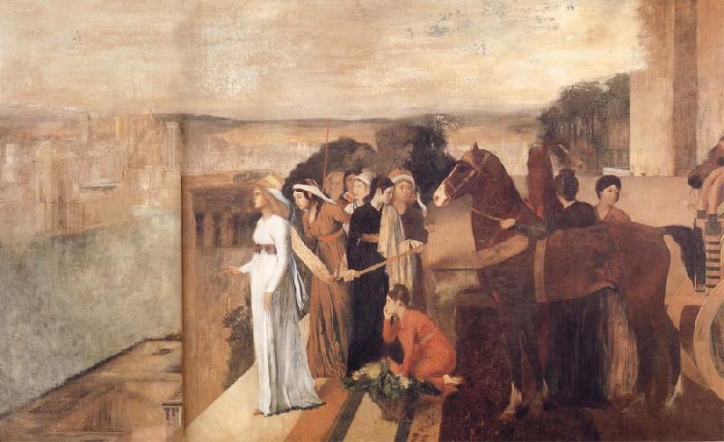 Edgar Degas Semiramis Building Babylon